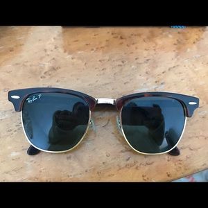 Ray Ban Polarized Clubmaster Sunglasses
